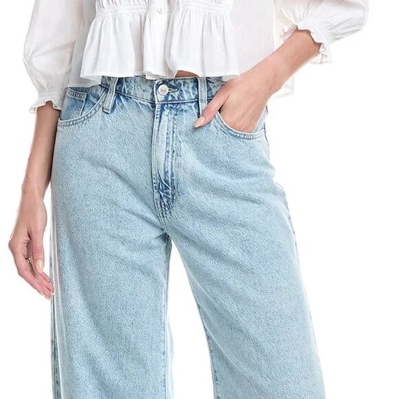 NEW HUDSON Jolene Wide Leg Jeans in Whip Smart for women 1125 6m3 - Picture 4 of 6